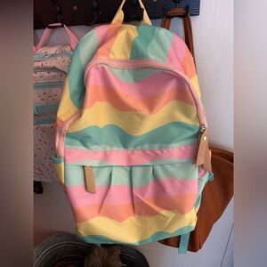 Colorful Striped Backpack
